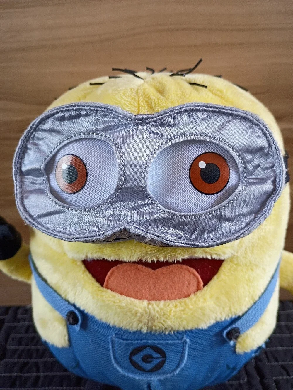 Yellow Minion Plush Toy - Blue Overalls Kids Toy